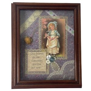 Friendship Decorative Shadowbox Framed Art Picture